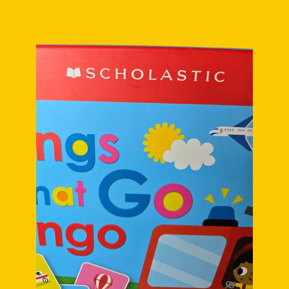 Scholastic Things That Go Bingo Game Bundle 2 Pack Kindergarten Educational Toy